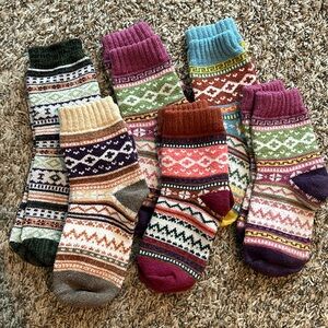 6 Pairs Cozy Women’s Wool Socks